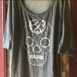 Torrid Grey Skull Sweatshirt